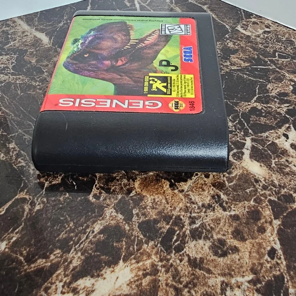 The Lost World Jurassic Park Sega Genesis Game Cartridge 1846 Authentic 16-Bit